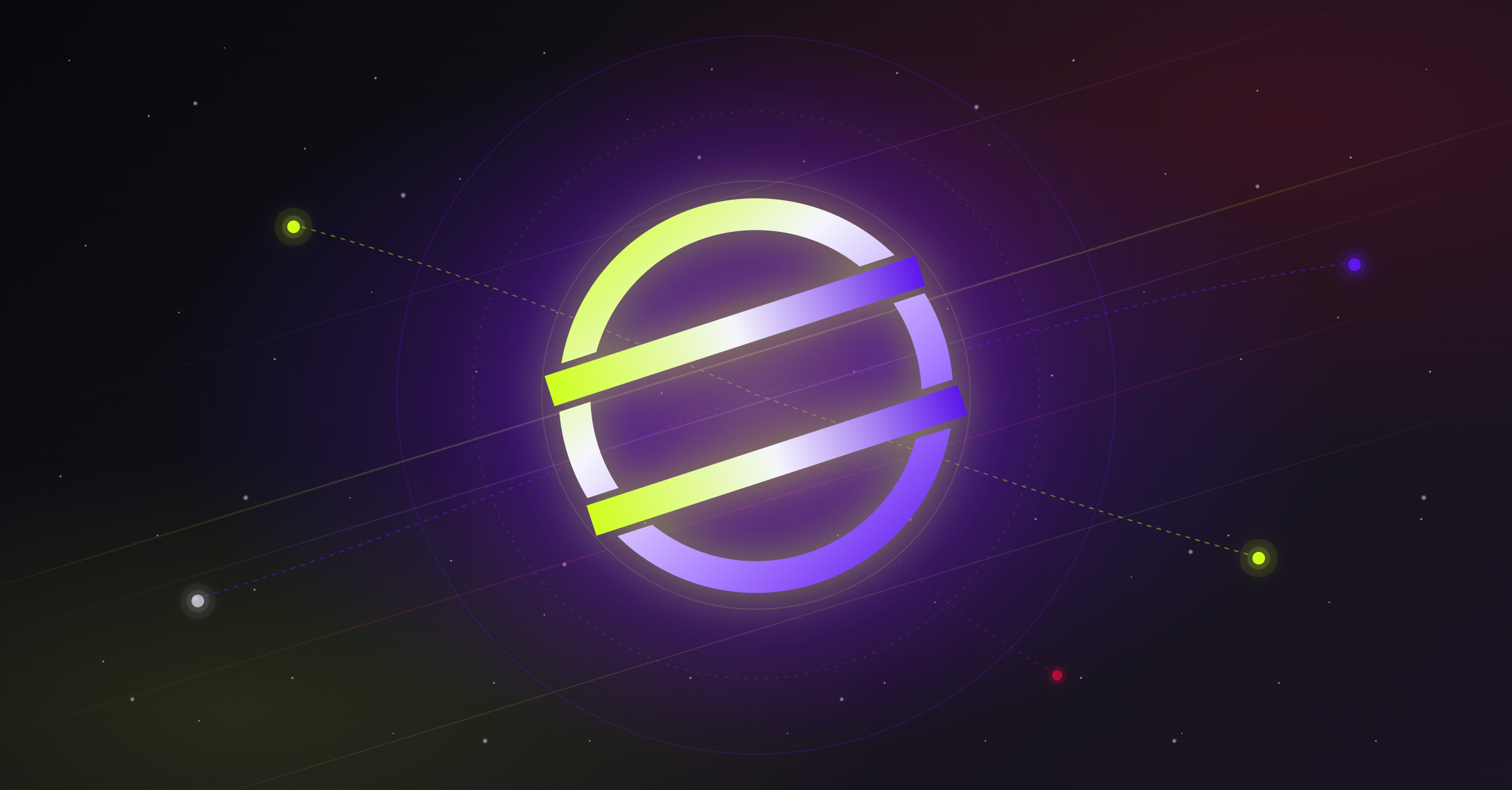 Bermuda × Stellar: sovereign on-chain economy cover image. The Stellar mark glowing at the centre of a cosmic field of particles, light streaks, and constellation arcs connecting illuminated nodes.